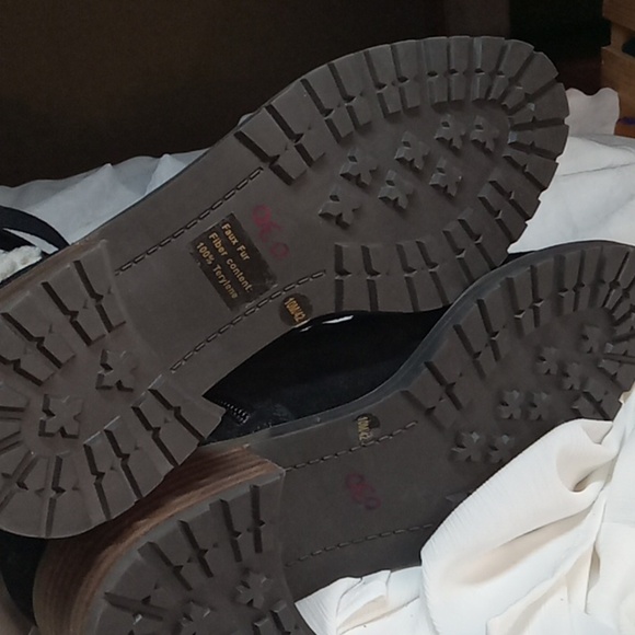 Lucky brand black boots zipper size 10.5 - Picture 5 of 9